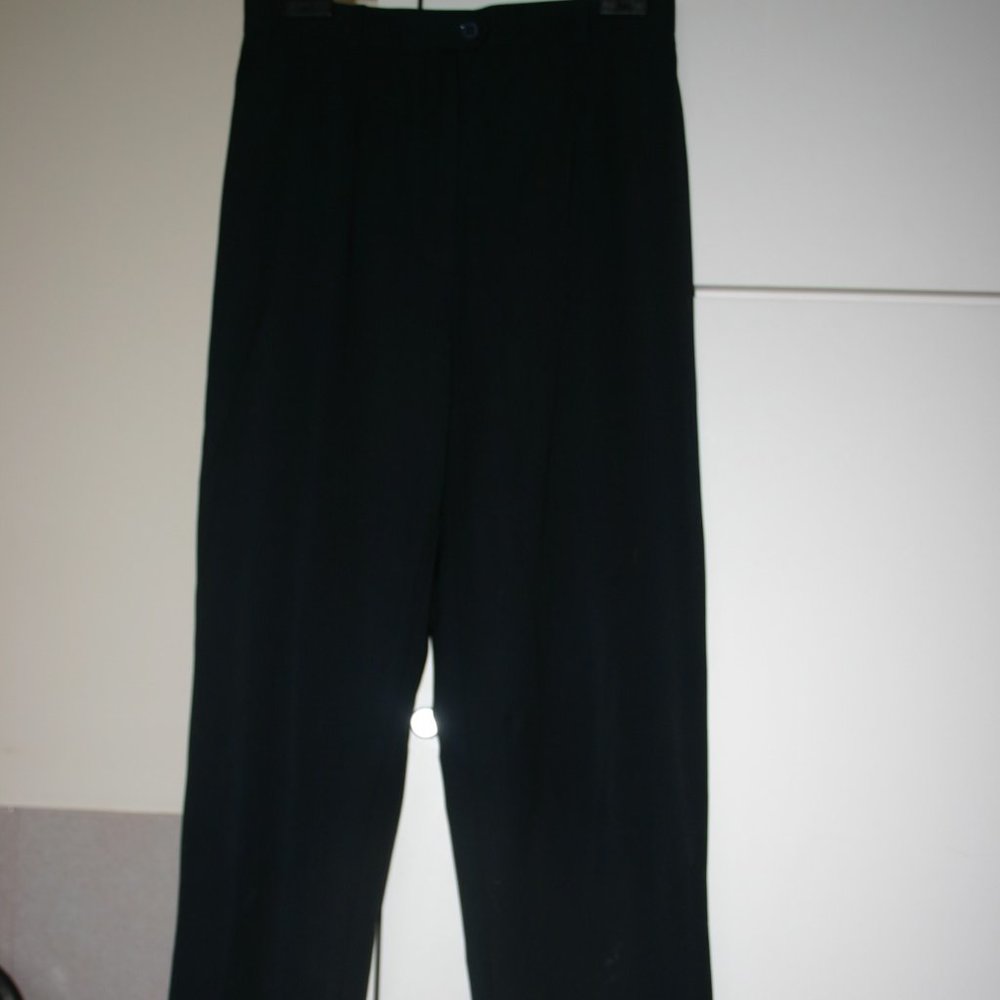CARLISLE Dark Navy Blue Pant Size 8  Front Hidden Zipper with Button Excellent